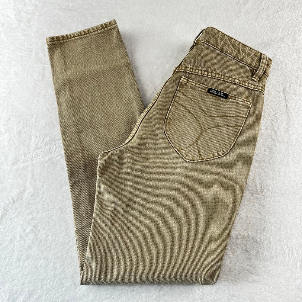 Rolla's Dusters High Rise Slim Fit Tan Beige Jeans women's size 24